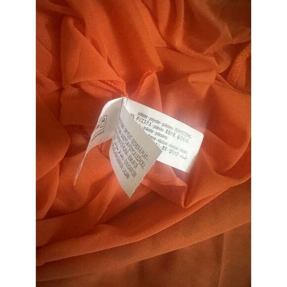 NWT Zara M Long Printed Tissue Dress Stretch - Picture 7 of 11